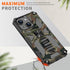 Ysnzaq Camo Case for Samsung Galaxy A15 6.5", Military Grade Shockproof Protective Phone Cover with Kickstand for Samsung Galaxy A15 MC Army Green...
