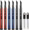 6 Pack Utility knife Retractable with 30 Degree Snap Off Blade Lockable Cardsharp Box Cutter Knife with Extra 20 Sharp Blades for Heavy Duty Offic...