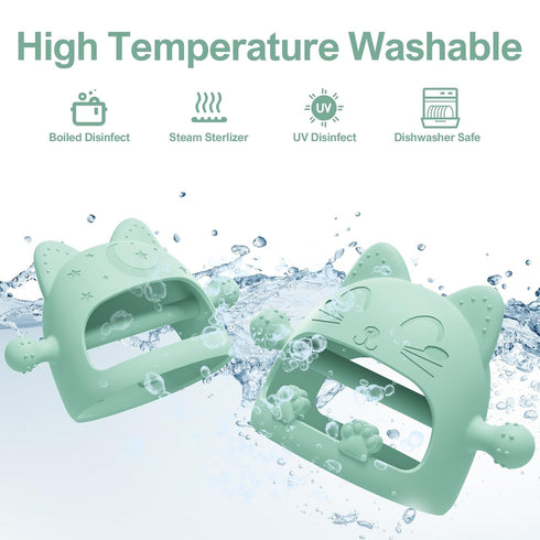 Baby Teething Toys for Babies 0-6 Months,Baby Teether Chew Toys for Teething Relief,Silicone Teething Mitt,Baby Toys 6 to 12 Months,Perfect Baby S...