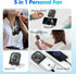 Upgraded 5-in-1 Portable Handheld Fan, Necklace Fan, Mini Desk Fan, Foldable Phone Stand, Emergency Backup Power, Quiet USB Rechargeable Personal ...