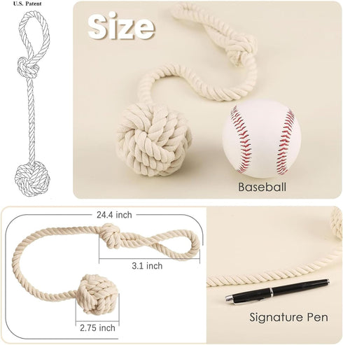 Melaluxe 2 Pack Curtain Tiebacks - Heavy Duty Curtain Rope Tieback, Handmade Rural Decorative Curtain Holdbacks (Beige)...