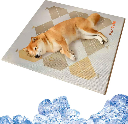 PetTrip Cooling Mat for Dogs & Cats, Washable & Portable Pet Cooling Pads for Summer(Chequer)...