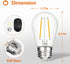 addlon LED Replacement Bulbs 2W S14 4 Pack Waterproof E26 Screw Base for Outdoor LED String Lights Shatterproof...
