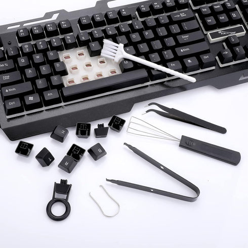 Keycap Remover Tools Kit, 6 Pieces Keycap Switch Puller Keyboard Cleaning Set Key Caps Removal Tool Keycap Tweezers for Mechanical Keyboard DIY...