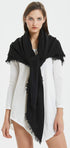 VIVIAN & VINCENT Soft Classic Luxurious Blanket Solid Color Square Scarf Wrap...