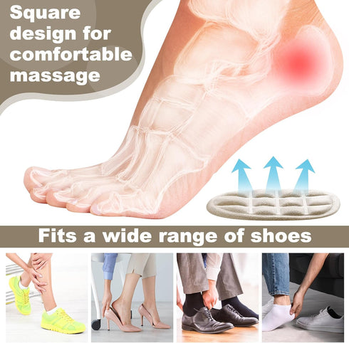 8 Pairs Heel Cushions for Heel Pain Relief, Heel Cup Pads for Shoes, Adhesive Gel Heel Pads Inserts for Women Men Relieve Plantar Fasciitis Sore H...