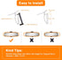 12x3.6'' Rear view Mirror Panoramic Wide Angle Rearview Mirror Universal Interior Clip On Convex Rear View Mirror Lengthened Widened No Blind Spot...