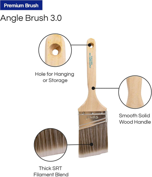 Pro Grade - Paint Brushes - 2Ea 3" Angle Brushes...