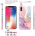 JIAXIUFEN Compatible iPhone X iPhone Xs Case Gold Sparkle Glitter Marble Slim Shockproof Flexible TPU Soft Case Silicone Cover Phone Case Pink Pur...