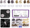Swpeet 60 Sets Magnetic Button Clasps Snaps, 14MM Metal Fastener Clasps Gold Silver Bronze Black DIY Craft Sewing Knitting Buttons Sets for Sewing...