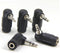 Ancable 5-Pack 1/8" 3.5mm TRS Male to Female Right-Angle Headphone Earphone Adapter Converter...