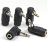 Ancable 5-Pack 1/8" 3.5mm TRS Male to Female Right-Angle Headphone Earphone Adapter Converter...