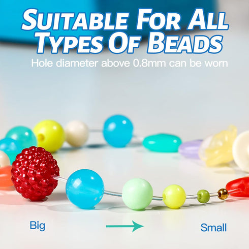 0.8mm Elastic String, YGDZ 3 Rolls Bracelets String Clear Elastic Stretch Cord Jewelry Bead Bracelet String for Seed Beads, Bracelets and Jewelry ...