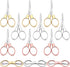 Stainless Steel Scissors Anti Rust Folding Scissors Glasses Shaped Mini Shear for Home and Travel Use (6)...