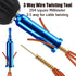 Twisting Wire Tool Set, 3 Way/ 5 Way Tool Stripping Wire and Wire Tool Cap Twisting with 1/4" Chuck (Red), Stripper Wire and Twister, Connector Tw...