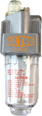 1/4” NPT Mini Lubricator Oiler For Compressed Air Lubricate Pneumatic Air Tools, Poly Bowl With Visible Oil Level, 145 PSI Max...