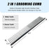 Deshedding Dog Brush And Metal Comb, Cat Brush Dog Brush Undercoat Rake for Dogs & Cats, Pet Grooming Brush For Shedding, Dematting, Pet Hair Remo...
