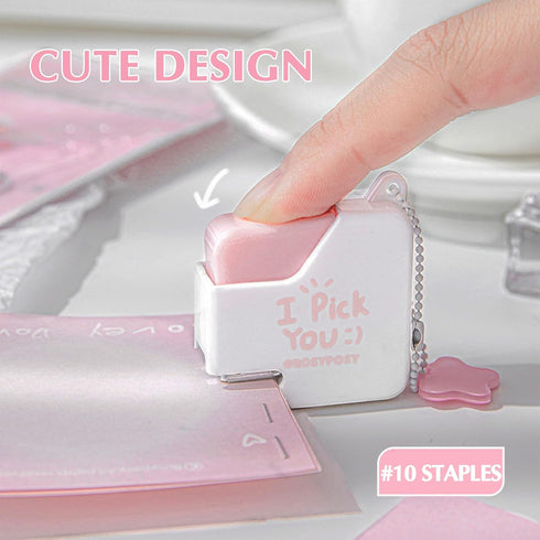Super Mini Stapler with Staples – Adorable Cube Shaped Desk Staplers, Perfect for Office, School, Girls, Teachers, Students, Gift (Orange)...