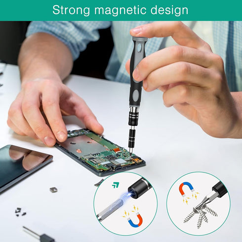 ORIA Precision Screwdriver Set, 48 in 1 Magnetic Mini Screwdriver Kit with 41 Bits, Glasses Screwdriver, Portable Repair Tool Kit with Case, Exten...