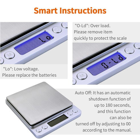 Gram Scale,Capacity 3000g Accuracy 0.1g Mini Food Scales Digital Weight Grams and Oz,Small Kitchen Scale High Precision for Espresso,Baking,Jewelr...