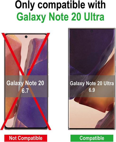 AACL [2 Pack Screen Protector for Samsung Galaxy Note 20 Ultra 5G,6.9 Inch,Curved Tempered Glass,Compatible with Ultrasonic Fingerprint Scanner...