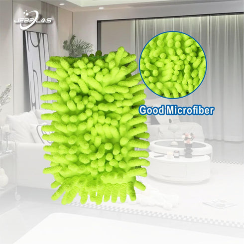 JEBBLAS Reusable Duster Refill Microfiber Duster Head for Name Brand Handle, 360 Heavy Duty Dusters Refills, Green, 4 Pack(Handle is Not Included)...