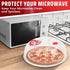 Flexzion 10 Inch Small Microwave Splatter Cover - BPA-Free Anti-Splatter Microwave Cover with Adjustable Steam Vent, Dishwasher Safe, Transparent ...