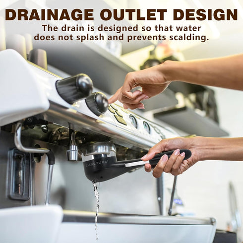 Espresso Coffee Machine Cleaning Brush 360° Cleaning Push-Up Coffee Maker Brush Cleaning Totally Enclosed Cleaning Espresso Machine Cleaning Brist...