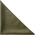 King & Priory Luxury Olive Green Textured Velvet Pocket Square, Handkerchief...