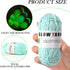 AUAUY Glow in The Dark Yarn, 2 Rolls Luminous Yarn for Crocheting, 55 Yards Sewing Supplies for DIY Arts, Crafts & Sewing Beginners, Knitting, Cro...