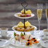 3 Tier Cake Stand Fitttings Kits Fruit Cake Plate Handle Fitting Cupcake Hardware Rod Stand Holder Black Crown 5 Sets?Plate not Included?...