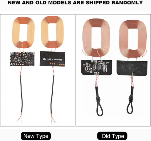 DIY Qi Charging Receiver Module Ultra Thin Charging Receiver Module Circuit Board Coil Charger, 5V 1A, Plug and Play...