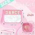 2 Pcs Chenille Letter Clear Zipper Pouch for Travel Dance Gifts Clear Dance Makeup Bag Waterproof Cosmetic Pouch Clear Snack Bags Multipurpose Cos...