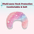 Pillow for Cats, Dog Cat Neck Pillow Soft Fluffy Pet Calming Toy Half Donut Cuddler, U-Shaped Pillow for Pet, Joint Relief Sleeping Improve(Pink)...