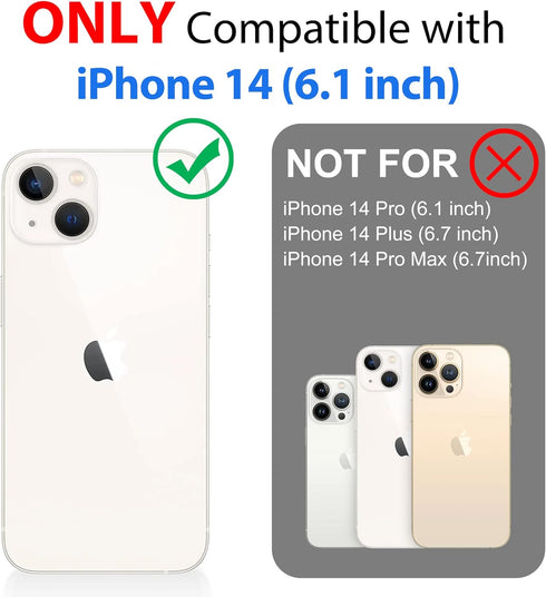 SPORTLINK Waterproof Case for iPhone 14, Full Body Heavy Duty Protection Full Sealed Cover Shockproof Dustproof Built-in Clear Screen Protector Ru...