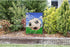 Moslion Soccer Garden Flag Vertical Double Sided Sports White and Black Football in Ball Net in Green Field Grass Blue Sky House Flags Home Burlap...