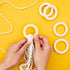 12 Pieces Macrame Wooden Rings 70mm Natural Wood Rings Without Paint Smooth Unfinished Wood Circles for Craft DIY Ring Pendant Connectors (2.75 In...