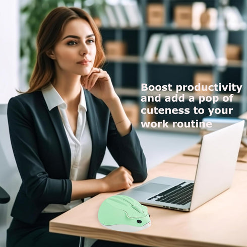 Wireless Mouse Cute Hamster Shape Silent Quiet Click Portable Mobile Fun Travel Optical 1200DPI USB Funny Cool Cordless Mice for PC Laptop Compute...