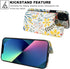 HAOPINSH for iPhone 13 Case Wallet with Card Holder, Floral Flower Pattern Back Flip Folio PU Leather Kickstand Card Slots Case for Women Girls, D...