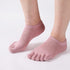 Women's Toe socks Cotton Lightweight No Show Five Fingers Running Socks 4 Pack...