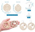 Beadthoven DIY Wood Dangle Earring Making Kit 13 Styles Hollow Filigree Unfinished Wood Pendants Bohemian Earrings Wooden Charms with Earring Hook...