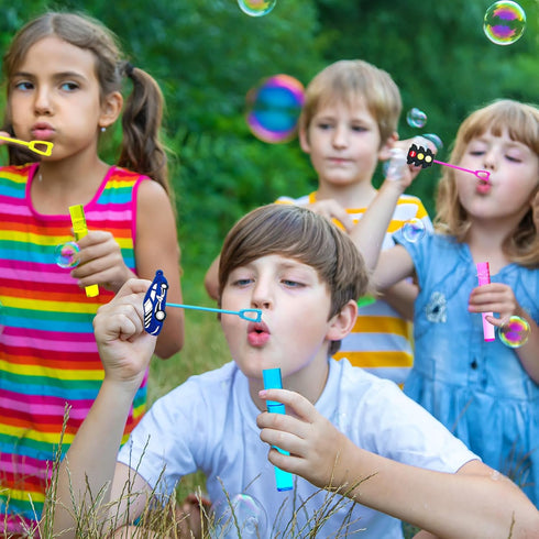 Race Car Party Favors,24Pcs Race Car Bubble Wands for Kids,Cool Bubble Wand for Race Car Birthday Party Supplies,Classroom Prizes Pinata Goodie Ba...