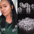 180 Pcs Medium Hole Beads 3 Colors Dreadlock Hair Braid Beads Jewelry Making Kit Clear- White -Black DIY Hair Braiding Bracelet Ornaments Round 12...