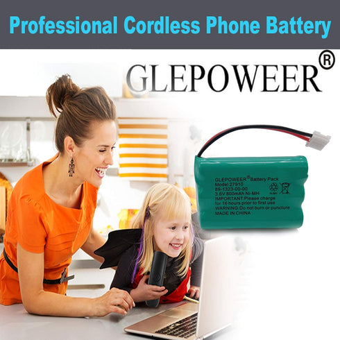 27910 Cordless Phone Battery Compatible with 89-1323-00-00 E1112 E2801 TL72108 SD-7501 23-959 Cordless Handsets(2 Pack)...
