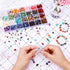 selizo Crystal Beads for Ring Making, 28 Colors Chips and Gemstone Beads, Ring Making Kit with Plastic Box for Jewelry, Bracelets, Earring Making ...