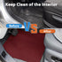 Disposable Car Floor Mats, Women Girls Red Car Floor Mats, Heavy Duty Floor Mats for Cars Auto Vehicles Automotive Mat Covers Protector Detail Was...