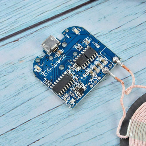 2Pcs Qi Wireless Charger PCBA Circuit Board with Coil Pad Charging for DIY K9G9...