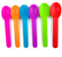 50 Pieces Premium Plastic Wide Handle Spoons,Ice Cream Spoons Dessert Spoons 5.9" long,Random 5 Colors...