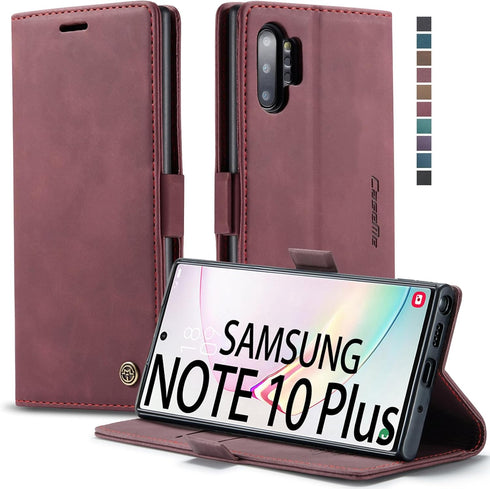 Samsung Galaxy Note 10+ Plus Wallet Case,Magnetic Stand Flip Protective Cover Leather Flip Case with ID & Credit Card Slots Cash Pockets for Samsu...