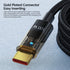 100W 5A PD Fast Charging Data Cable USB A to C Gold Plated Connectors 480 mbs Data sync and Charging with LED Active Connection Light - 3 feet 3 i...